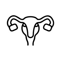 uterus on transparent background for web and graphic design