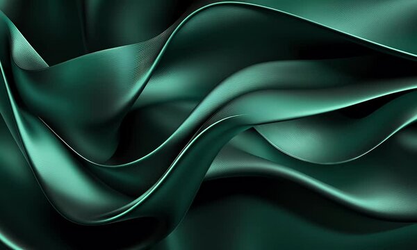 Beautiful abstract background of teal silk fabric, with waves and folds, texture, detail, depth, digital art, high resolution, high contrast, hyper-realistic, cinematic, sharp focus, ultra-detailed
