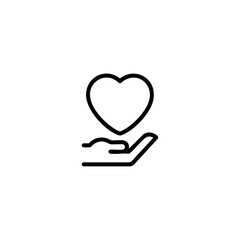 Care icon flat vector design
