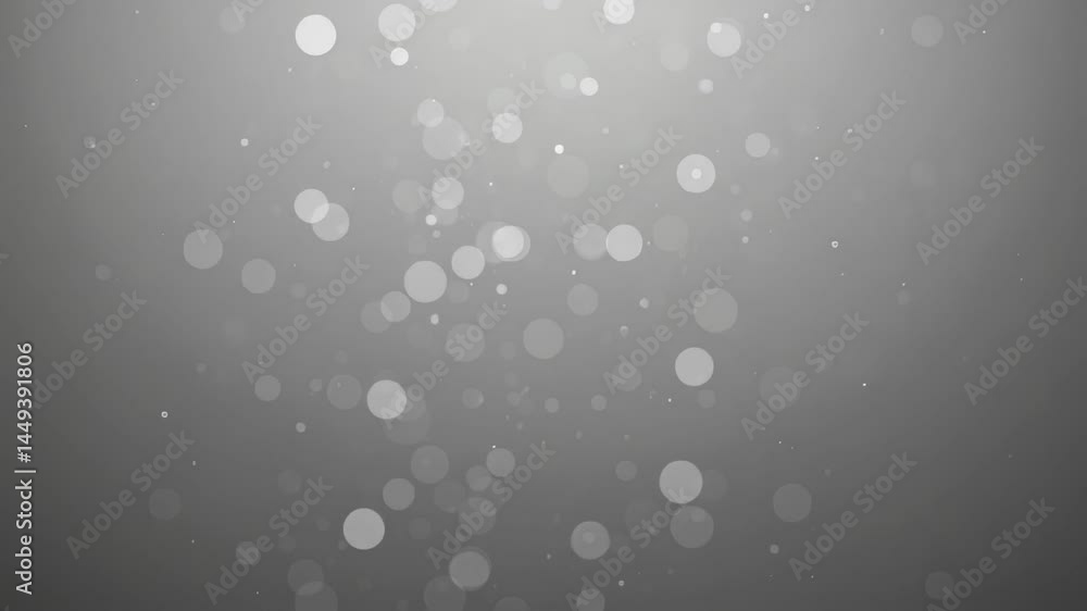 Poster sparkling bokeh background in grey tones