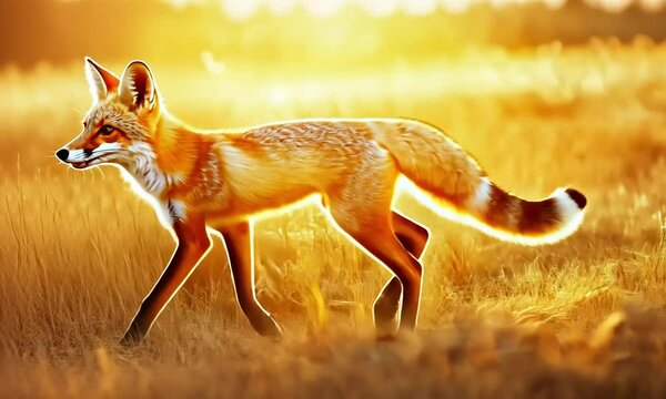 red fox in the wild