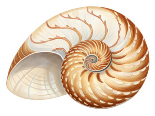 Obraz premium Seashell isolated on transparent background