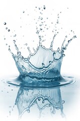 Water Splash Isolated on White Background 