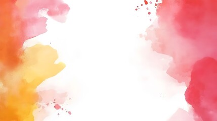 Obraz premium Abstract Watercolor Background Red Orange Yellow