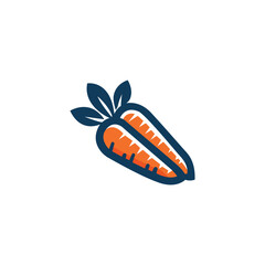 Carrots illustration logo template