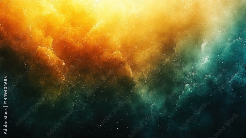 Poster abstract multicolored blend with a mesmerizing ethereal and painterly effect