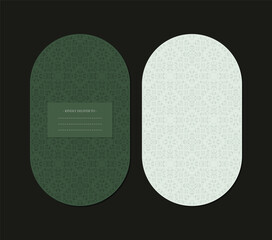 classic art message card design