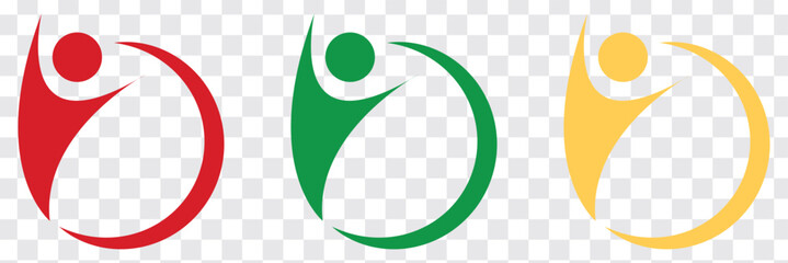 Vector logo design. Wellness and healthy