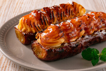 お芋のブリュレ　スイーツ　デザート　Sweet potato brulee