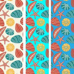 Abstract stones and pebbles vector seamless pattern