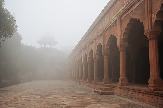 The red building near Taj Mahal