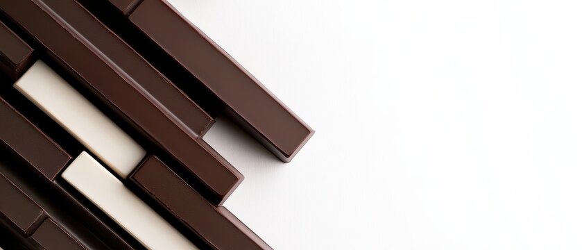 Abstract composition of dark and light rectangular shapes.