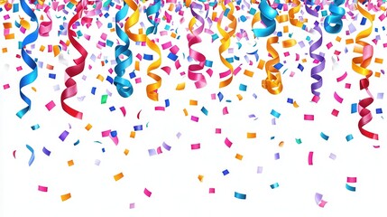 Colorful confetti and streamers (2)