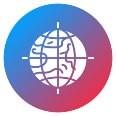 Globe Map Vector Icon