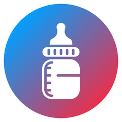 Fototapeta premium Baby Bottle Vector Icon