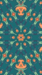 Fototapeta premium digital art in the form of a kaleidoscope