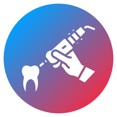 Dental Laser Treatment Vector Icon