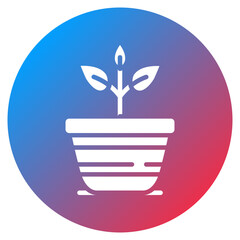 Plant Pot Vector Icon