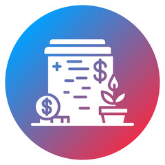 Financial Ledger Vector Icon