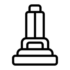 National War Memorial Line Icon