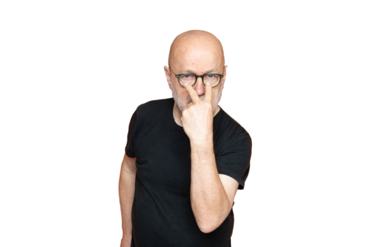 A man making a look gesture with his fingers