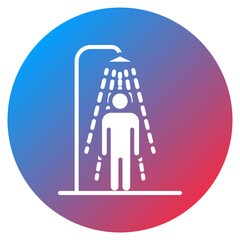 Safety Shower Vector Icon