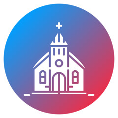 Medieval Church Vector Icon