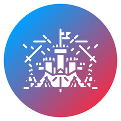 Medieval Battlefield Vector Icon