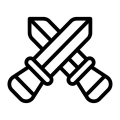 Sword Line Icon