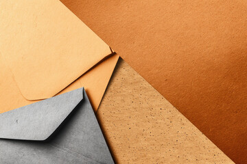 Elegant Simplicity A Study in Brown Envelopes and Textured Cardboard Backgrounds