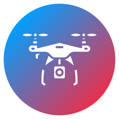 Drone Surveillance Vector Icon