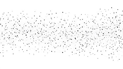 Obraz premium Abstract Network Connection Dots Lines Graphic Design