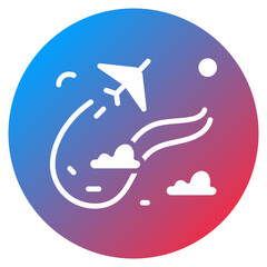 Flight Path Vector Icon