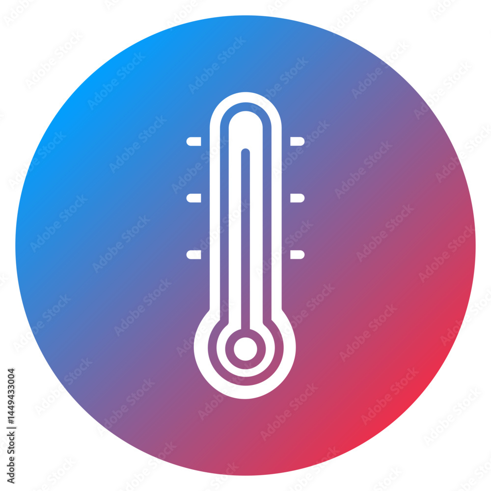 Poster temperature sensor vector icon