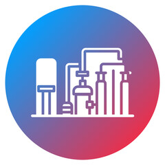 Water Treatment Plant Vector Icon
