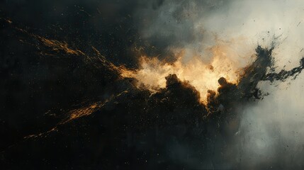 Naklejka premium Cosmic nebulae, vibrant colors, swirling patterns