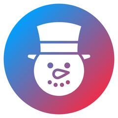 Snowman Hat Vector Icon