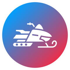 Snowmobile Vector Icon