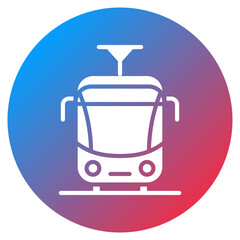 Trolleybus Vector Icon
