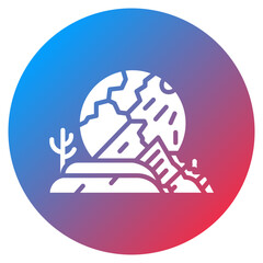 Ecosystem Collapse Vector Icon