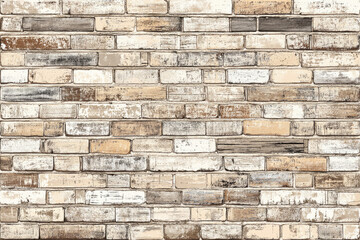Weathered Brick Wall A Textured Tapestry of Time and Rustic Charm