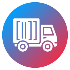 Freight Truck Vector Icon