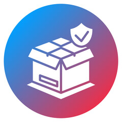 Parcel Insurance Vector Icon