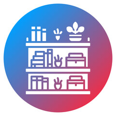 Naklejka premium Storage Rack Vector Icon