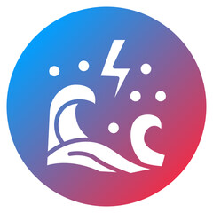 Flash Flood Vector Icon