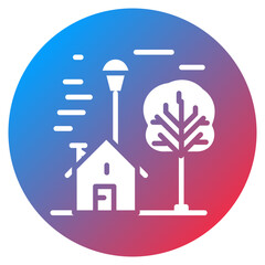 Foggy Morning Vector Icon