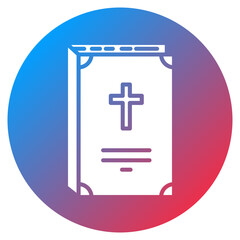 Funeral Program Vector Icon