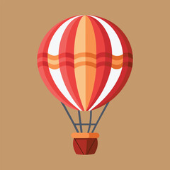 Fototapeta premium Air balloon vector art illustration.