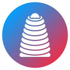 Rainbow Stacker Vector Icon