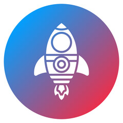 Rocket Ship Toy Vector Icon